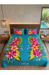 Hand Painted Rayon Bedsheet Set King Size